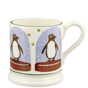 Emma Bridgewater Penguin Snow Globe Half Pint Mug